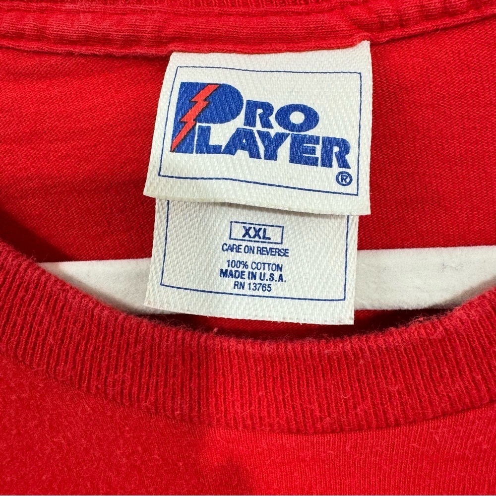 Pro Player Kansas City Chiefs Tee Shirt Red Vintage Crew Neck Short Sleeve XXL - Picture 5 of 13